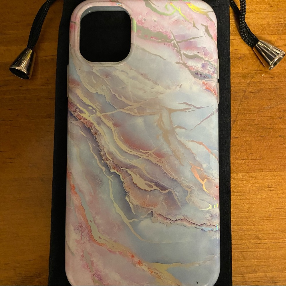 HOST PICK- Velvet Caviar holographic iPhone 11 case.